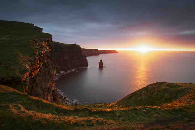 Cliffs of Moher at sunset, Doolin, Clare, Ireland